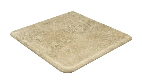 Фото Ступень Gres de Aragon 906165 Petra Esquina Redondeada Ocre Antislip 33x33 Испания