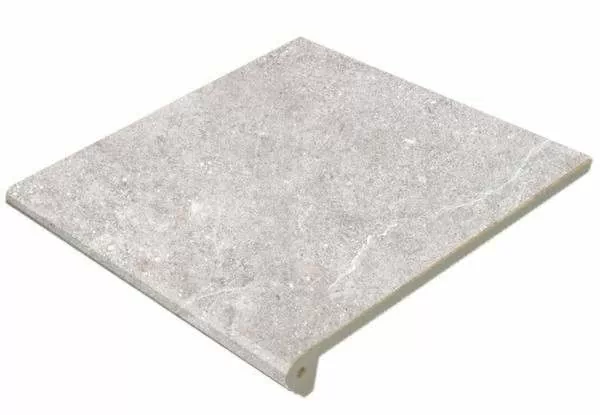 Фото Ступень Gres de Aragon 970450 Petra Peldаno Redondeadо Gris Antislip 29.7x33 Испания