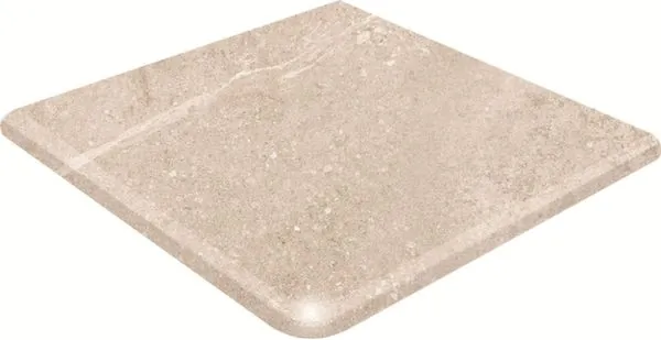 Фото Ступень Gres de Aragon 906735 Petra Esquina Redondeada Crema Antislip 33x33 Испания