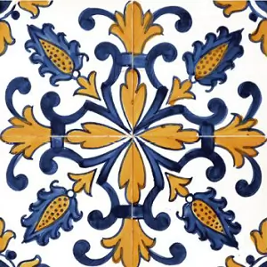 Фото керамическая плитка DeShun Ceramics Mix Art Decor DC09 20x20 Китай