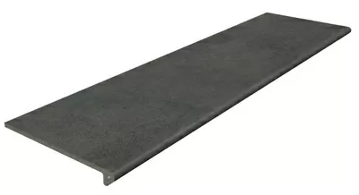 Фото Ступень Gres de Aragon 970091 Peldano Recto Urban Grafito Anti Slip 31.5x120 Испания