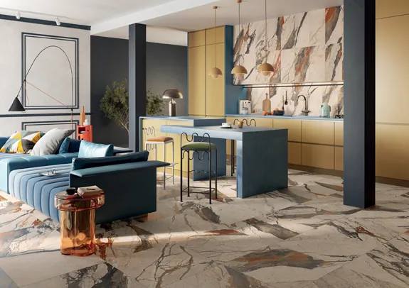 Фото Керамогранит Imola Ceramica BLU AQ6 12 LPM 60x120 Италия