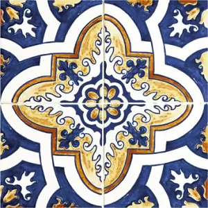 Фото керамическая плитка DeShun Ceramics Mix Art Decor DC09 20x20 Китай