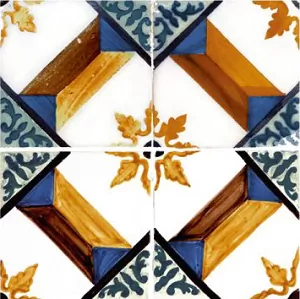 Фото керамическая плитка DeShun Ceramics Mix Art Decor DC09 20x20 Китай