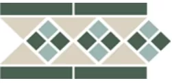 Фото Бордюр Top Cer Border LISBON with 1 strip (Tr.16 Dots 13+18 Strips 18) 28х15 Португалия
