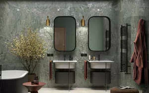 Фото Керамогранит Ragno Marazzi RDEZ Incanto Onice Verde Glossy Rt 60x120 Италия