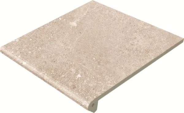 Фото Ступень Gres de Aragon 971167 Petra Peldаno Redondeadо Crema Antislip 29.7x33 Испания