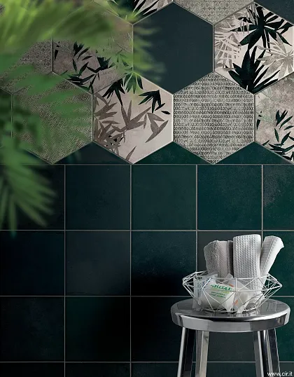 Фото Керамогранит Esagona GREEN BLUE CL 24X27,7 Италия