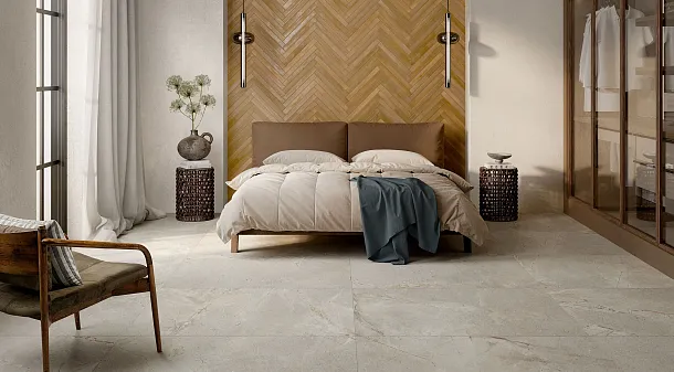 Фото Керамогранит Rondine Group J93649 Crust White Rett 60x120 Италия
