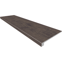 Ступень комплект Selection Walnut SI04 неполированная (прямоугольный бортик + подступенок) 33x120 Фото Ступень комплект Selection Walnut SI04 неполированная (прямоугольный бортик + подступенок) 33x120