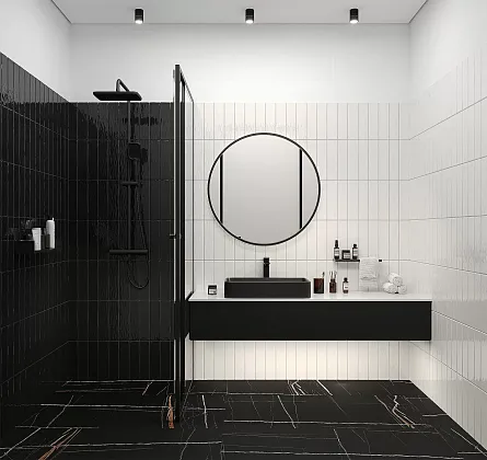 Фото Плитка Smile Tile Liguria Navi 7.5x30 Индия