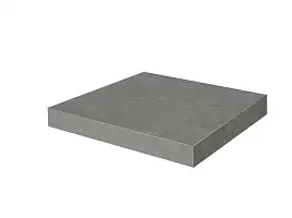 Фото Ступень Kerama Marazzi Касабланка клееная угловая HP серый тёмный матовый обрезной 33x33x0,9 (KM6012G0161RGCA)