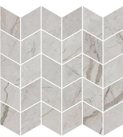 Фото Декор Ифран мозаичный серый светлый глянцевый обрезной 30x31,2x0,9 (KMD2MSM007BR) Россия