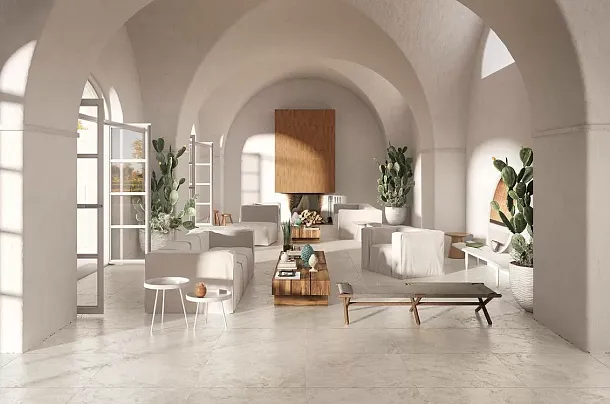 Фото Керамогранит FAP Ceramiche fTFN Vento del Sud Bianco Matt R9 60x120 Италия