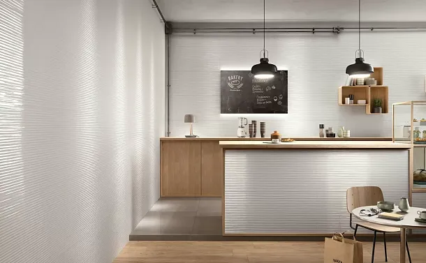 Фото Плитка fPK7 Lumina Stripes White Extra Matt RT 50x120 Италия