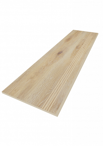 Фото Ступень Selection Oak SI01 неполированная с насечками 30x120 Россия