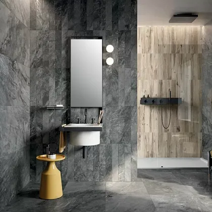 Фото Керамогранит Flaviker 0007822 Blue Savoy Graphite Nat Rett 60x120 Италия