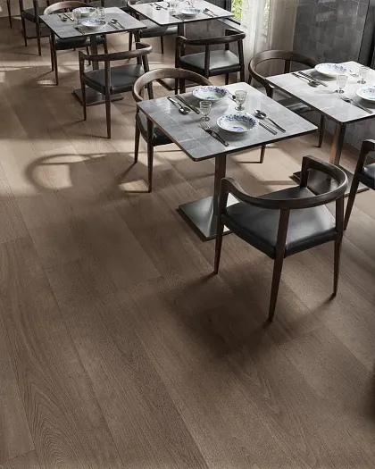 Фото Керамогранит Sant Agostino CSAGRWBR18 Gracewood Brown 30180 Nat Rect 30x180 Италия