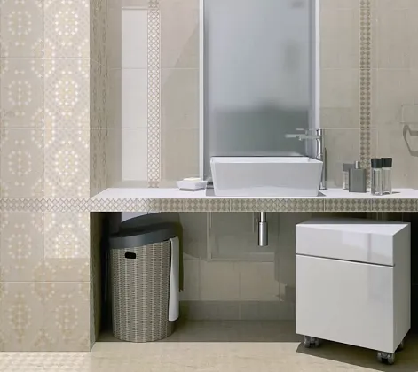 Фото Декор OP\A181\17063 Витраж белый 15*15 Россия