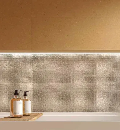 Фото Керамическая плитка FAP Ceramiche fTXI Materia Pura Tortora Brillante RT 30,5x91,5 Италия