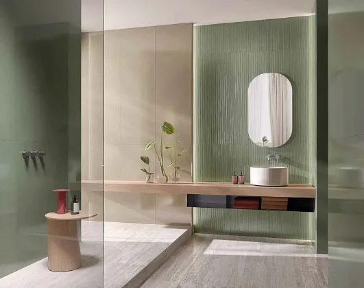 Фото Керамическая плитка FAP Ceramiche fTOO Materia Brillante Linfa Brillante RT 50x120 Италия