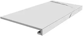 Фото Ступень Kerama Marazzi Монте Тиберио клееная белый матовый 33x80x0,9 (SG849990R\GCF)