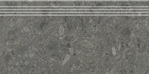 Фото Ступень Kerama Marazzi Чеппо ди Гре антрацит матовый обрезной 30x60x0,9 (DD606220R\GR) Россия