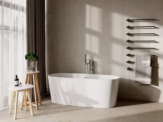 Фото Бордюр SPA050R Карму бежевый матовый обрезной 30х2,5 Россия