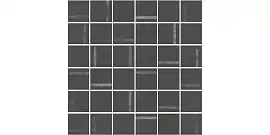 Фото Kerama Marazzi Декор Гварди 2 мозаичный антрацит матовый обрезной 30x30x0,9 (SG640520\MM)