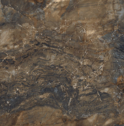 Фото Керамогранит BR04 Bernini Dark Brown неполированный 80x80x11 Россия