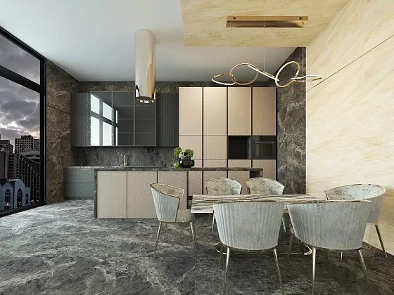 Фото Керамогранит Copper Slab black 60 60x60 Индия