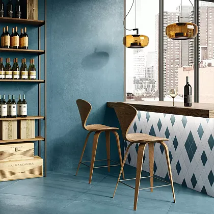 Фото Керамогранит 88345 Crete Cobalto Matt 60x60 Италия