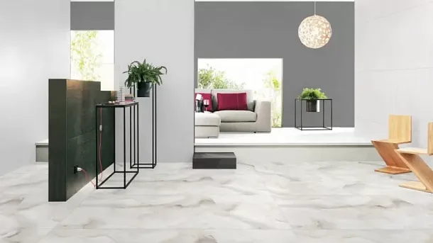 Керамогранит Cloudy Onyx Sky Glossy 60x120 для гостиной, для ванной, для туалета, для прихожей, на теплый пол Фото Керамогранит Cloudy Onyx Sky Glossy 60x120 Индия