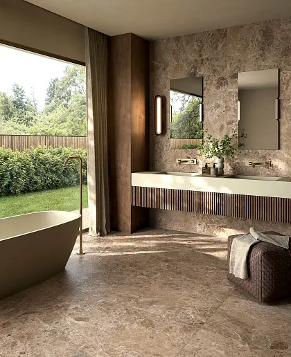 Фото Керамогранит DUE-G Ceramiche 104703 BP Brown Matt 8.5mm 60x120 Италия