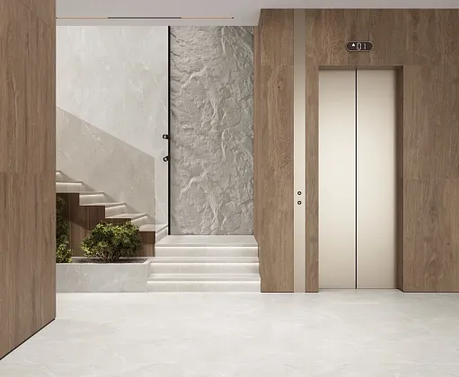 Фото Керамогранит Laparet Wood Lux Walnut коричневый матовый карвинг 60х120 Индия