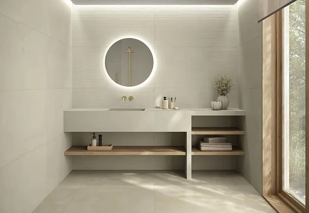 Фото Керамогранит Pamesa 017.250.0285.14826 Rlv. Bogart Taupe MT Rect 60x120 Испания