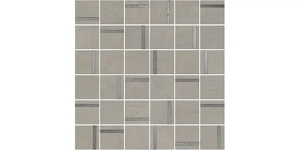 Фото Kerama Marazzi Декор Гварди 2 мозаичный серый светлый матовый обрезной 30x30x0,9 (SG640120\MM) Россия