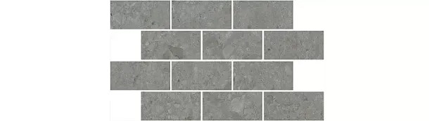Фото Kerama Marazzi Декор Чеппо ди Гре мозаичный серый тёмный матовый обрезной 34,6x20x0,9 (DD606120\MM) Россия