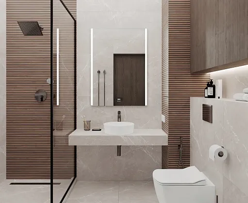 Фото Керамогранит Laparet Wood Canarium Wenge Stripes Коричневый Матовый Карвинг 60Х120 Индия