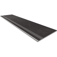 Фото Ступень NL04 Nolana Black неполированный с насечками 30x120
