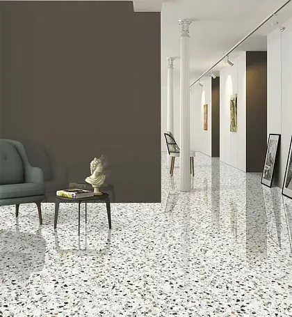 Керамогранит Capitone White Sugar 60x60 для гостиной, для ванной, для туалета, для прихожей Фото Керамогранит Capitone White Sugar 60x60 Индия