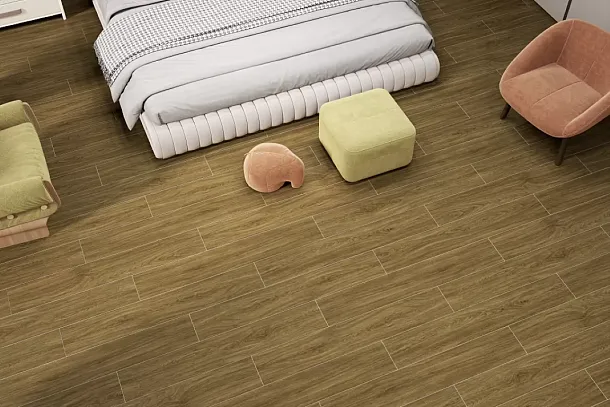 Фото Керамогранит Oak Коричневый Матовый Структурный 20x120 (BHD-2006) Китай