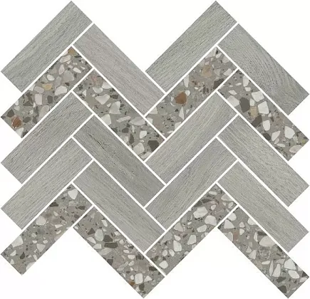 Фото Мозаика T042\SG5267 Монтиони мозаичный серый 34x35,5 Россия