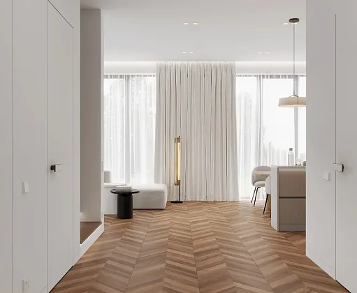Фото Керамогранит Laparet Wood Canarium Chevron M Тёмно-Бежевый Матовый Карвинг 60Х120 Индия
