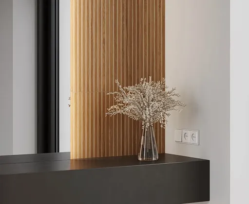 Фото Керамогранит Laparet Wood Canarium Almond Stripes Тёмно-Бежевый Матовый Карвинг 60Х120 Индия