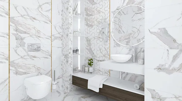 Фото Керамогранит AD 0070 Adelaida белый 60х60 Россия