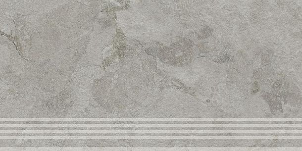 Фото Ступень Kerama Marazzi Сплит серый матовый обрезной 30x60x0,8 (KM6060G1241R8GRF) Россия