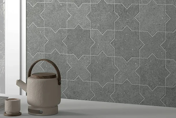 Фото Керамогранит Equipe 32726 Elda Star Grey 16,8x16,8 Испания