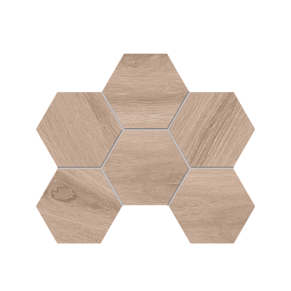 Фото Мозаика Selection Oak Hexagon SI01 неполированная 25x28,5 Россия