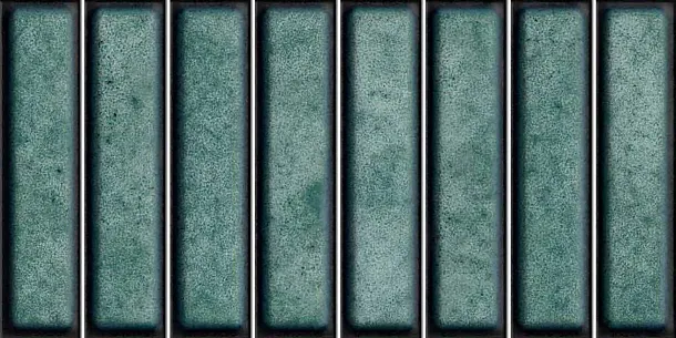 Фото керамическая плитка El Barco Domino Verde Glossy 15x30 Испания